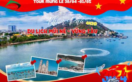 Tour Du Lịch Mũi Né - Vũng Tàu 4 Ngày 3 Đêm Lễ 30/4-1/5 (Bay VietnamAirlines)